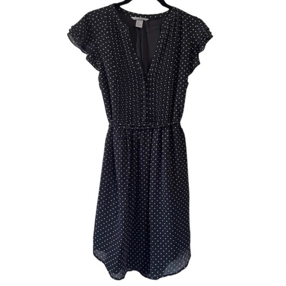 H&M Dresses & Skirts - H&M Polka Dot Midi Dress, Tie Waist, Size 10, NWOT